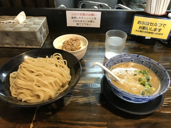 「鷄白湯つけ麺塩大盛り」@麺堂 稲葉 Kuki styleの写真
