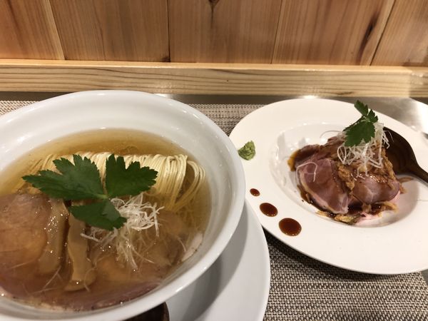 「塩そば＋肉丼セット」@成城青果の写真