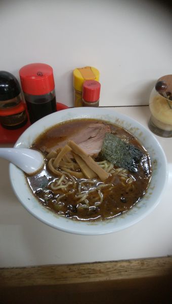 「にんにくラーメン　700円　チャーシューサービス」@元祖ラーメンショップ 龍仙の写真