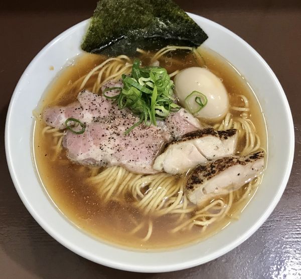 「上中華(醤油)大盛り」@中華そば うお青の写真