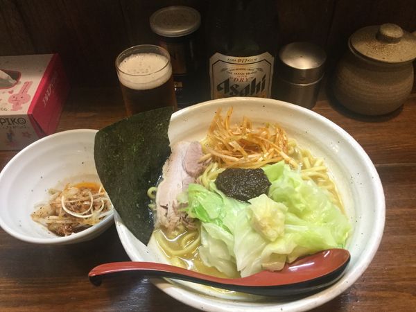 「アサヒスーパードライ・中瓶→熟成練り醤油(¥500+800)」@『   』（無銘）の写真