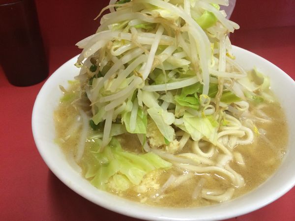 「少なめ（ヤサイ、ニンニク）」@ラーメン二郎 ひばりヶ丘駅前店の写真