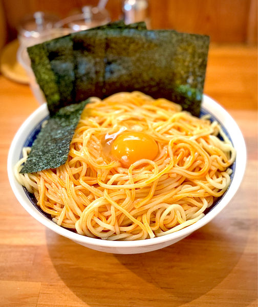 「冷やし油そば」@自家製中華そば としおかの写真