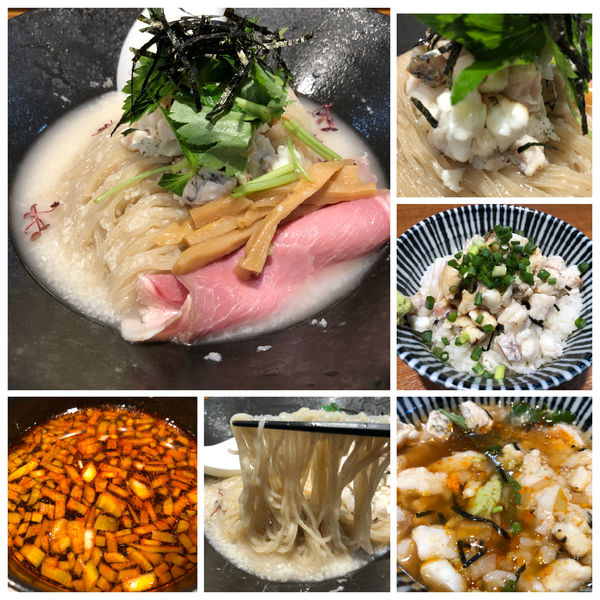 「【限定】真鯛と鰹出汁のピリ辛とろろつけそば980円真鯛丼」@寿製麺よしかわ 川越店の写真