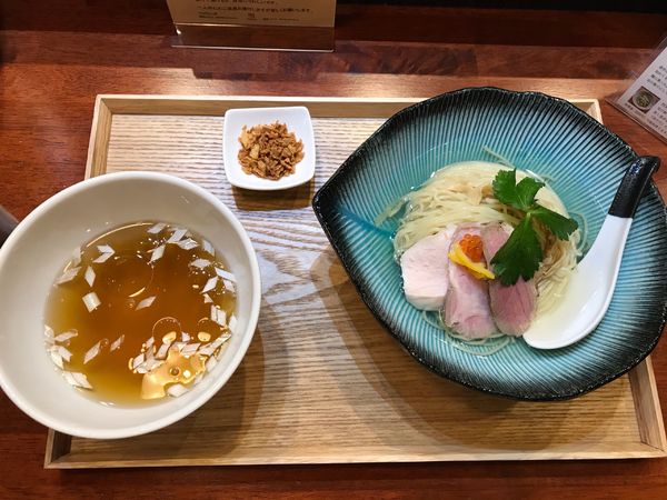 「【限定】冷製だし つけそば 900円」@麺処しろくろの写真