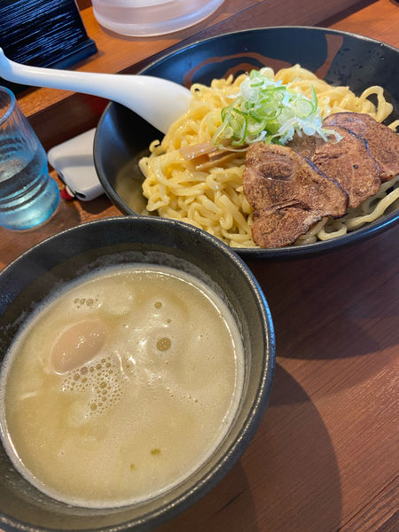 「鶏つけ麺味玉1.5玉」@麺屋こうじろうの写真