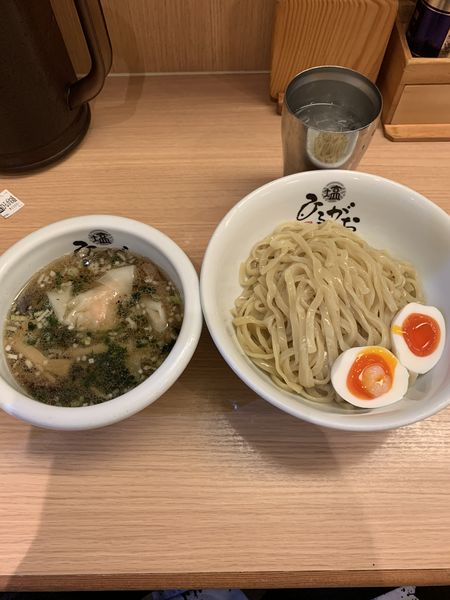 「塩つけ麺ひるがお盛り」@塩専門 ひるがお 東京駅店の写真