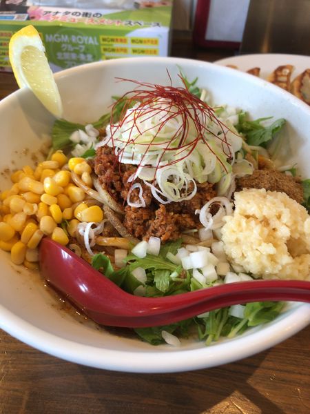 「【限定】冷製　坦々まぜそば¥850」@四代目むじゃきの写真