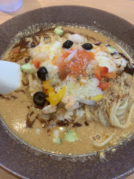 「【限定】オマール海老の出汁と10種類野菜の冷やし味噌担々麺」@らぁ麺 はやし田 横浜店の写真