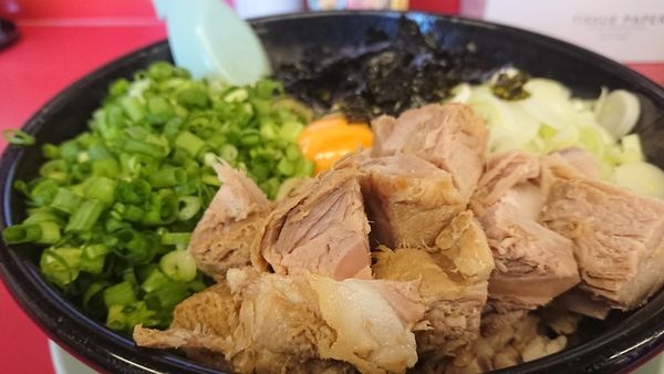 「ガーリックまぜそば」@山岡家 狭山店の写真