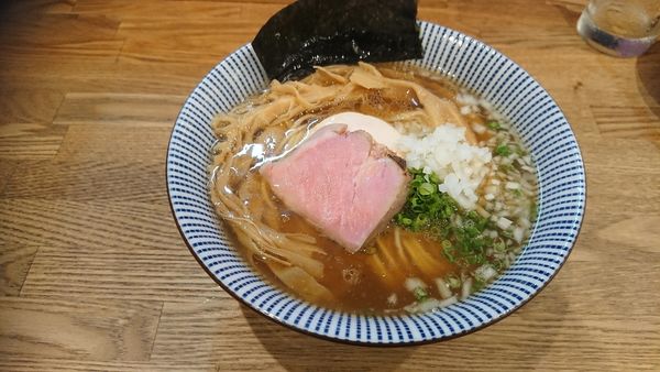 「煮干しラーメン トッピング穂先メンマ」@自家製麺 純の写真