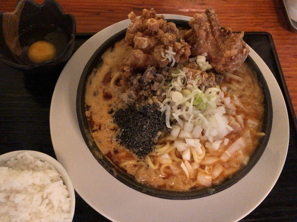 「スタミナ野郎満洲トロトロ坦々油そば」@キッチン男の晩ごはん 三鷹の写真