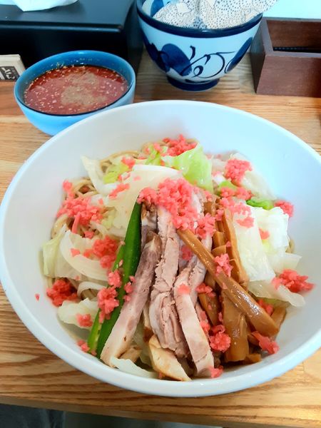 「(限定)冷やし辛つけそば940円」@中華そば専門 とんちぼの写真