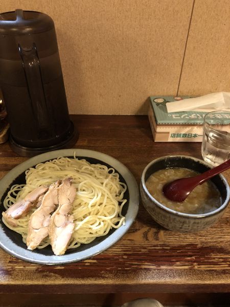 「鶏×魚つけめん（大盛）」@麺・酒処 ぶらりの写真