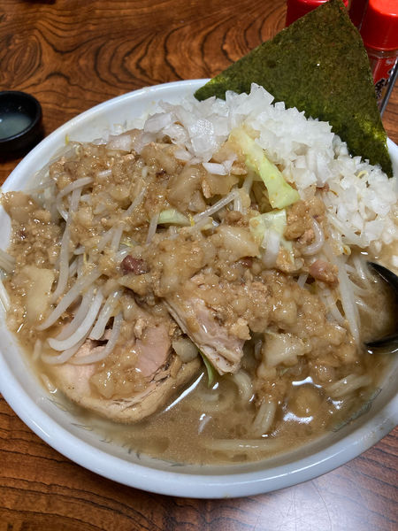 「もやしラーメン」@地鶏ラーメン 赤大屋の写真