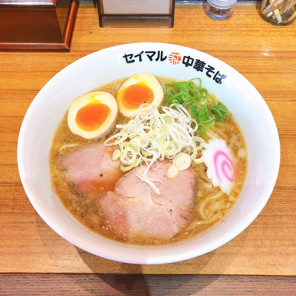 「味玉焼き干し中華そば」@セイマル中華そばの写真