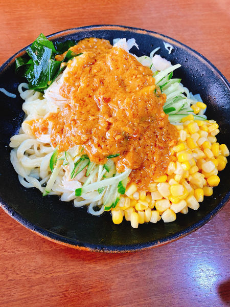 「冷やしバンバンジー麺」@手打ちらーめん 金龍の写真