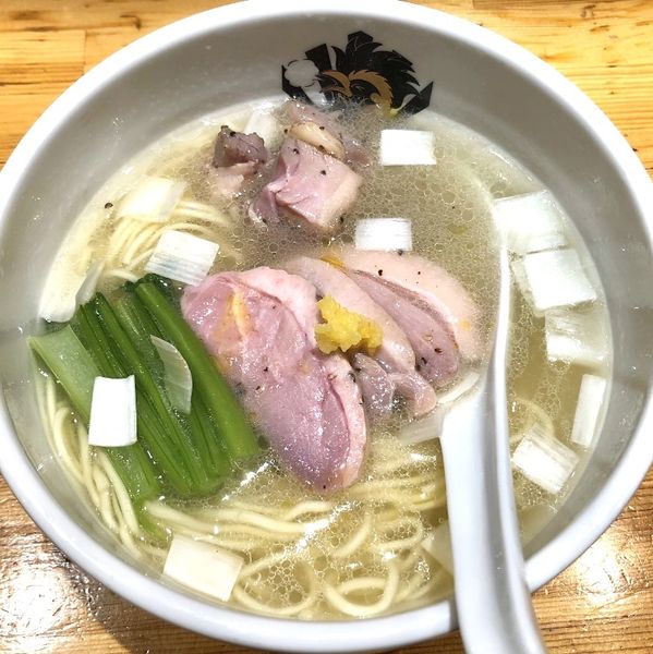 「鴨中華そば《塩》(870円)」@満鶏軒の写真