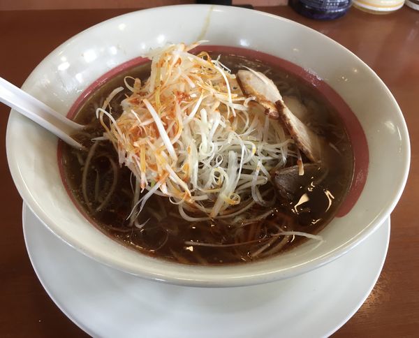 「ネギ醤油ラーメン(540¥)」@幸楽苑 喜多方店の写真