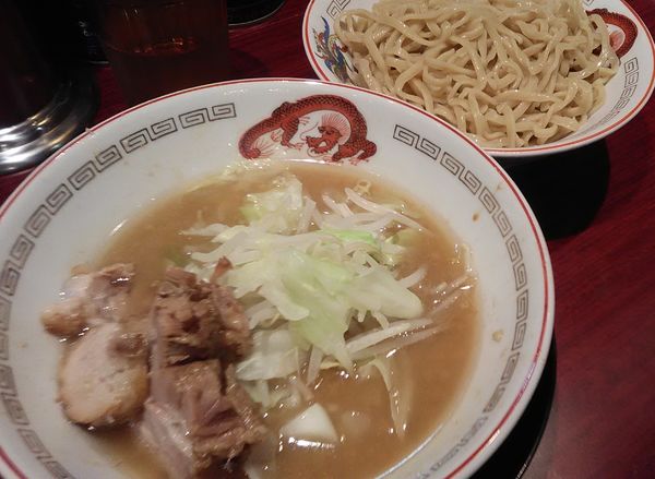 「小つけ麺　野菜少なめ」@豚山 白楽店の写真