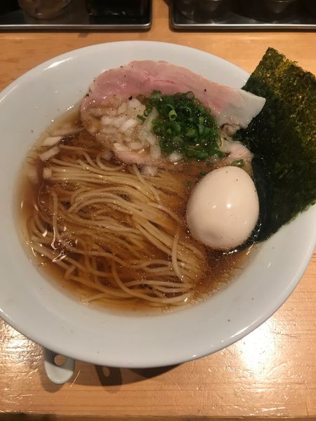 「旨味だし淡麗中華そば（醤油）＋替え玉」@麺屋 まほろ芭の写真
