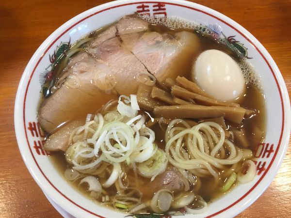 「中華そば(並)¥700+味玉(Twitterサービス)」@麺処 石岡喜一郎商店の写真