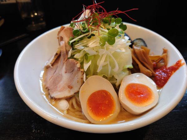 「【限定】冷やしみそ850円＋その他いろいろ」@麺や 笑 ～Sho～の写真