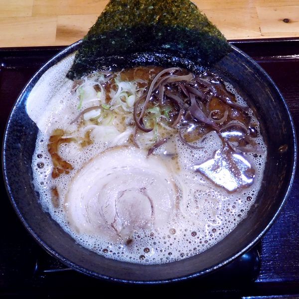 「黒潮豚骨（770円）麺ふつう、バラチャーシュー選択」@つけ麺 中華そば 節極の写真