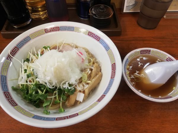 「おろし油そば　750円」@宝華らぁめんの写真