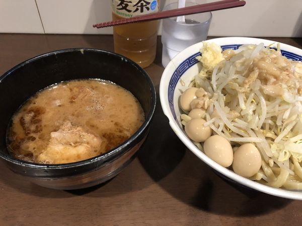 「えびつけ麺ヤサイアブラマシニンニク少し」@ラーメン ゼンゼンの写真