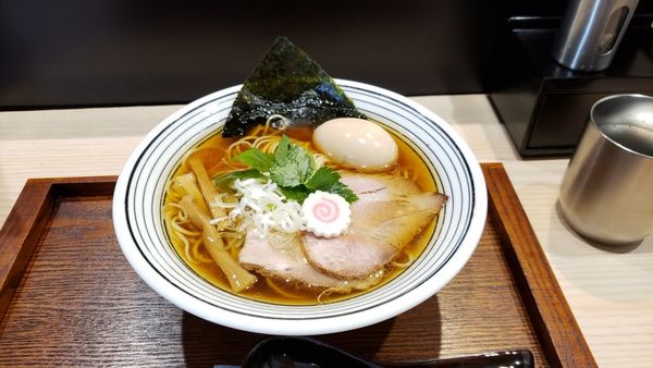 「味玉中華そば950円」@清湯醤油 ほし乃の写真