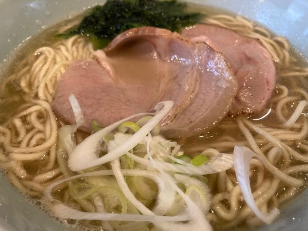 「かにトンコツ（塩）（細麺）」@魚焚の写真