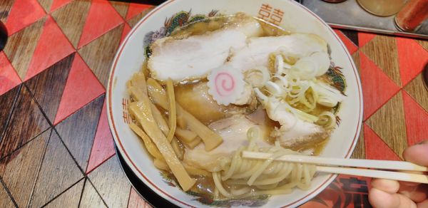 「肉煮干しラーメン」@オールドラーメンショップ 逆流の写真