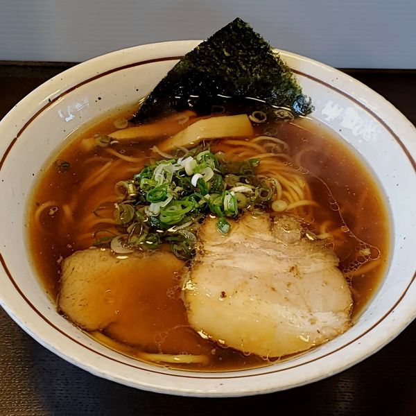 「中華そば（並・麺カタメ）」@BASSO どりるまん商店 羽後町本店の写真