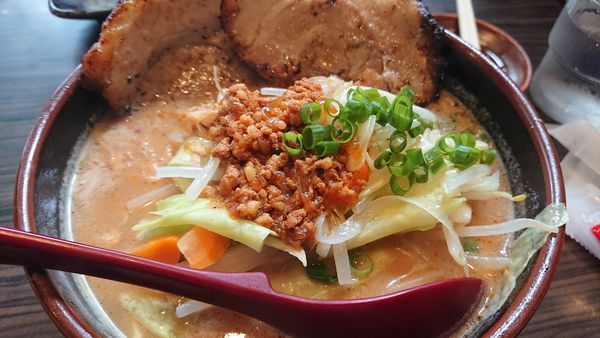 「山椒味噌＋チャーシュー2枚」@麺場 田所商店 松戸六高台店の写真