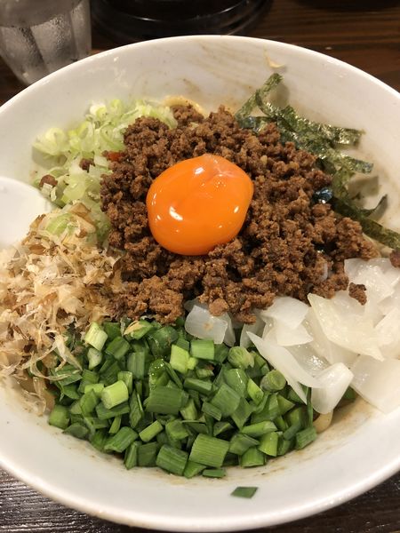 「まぜそば（大盛サービス）」@麺や多久味の写真