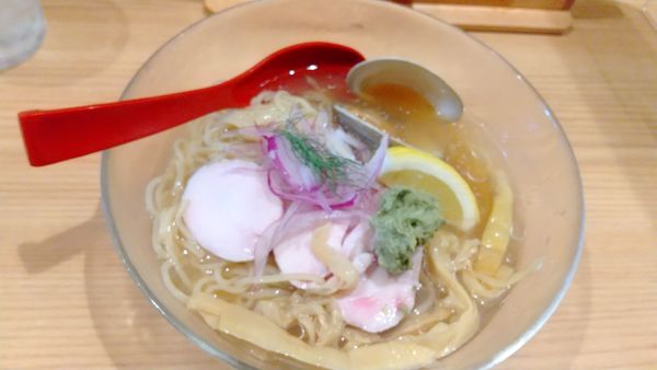 「牡蠣とホンビノス貝の冷やし麺2020　980円」@焼きあご塩らー麺 たかはし 恵比寿店の写真
