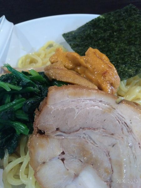 「雲丹味噌つけ麺」@pumehana RA-MEN + CAFE BARの写真