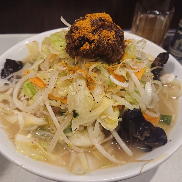 「玉カレーたんめん並970円(太麺)」@麺処 まるよし商店の写真