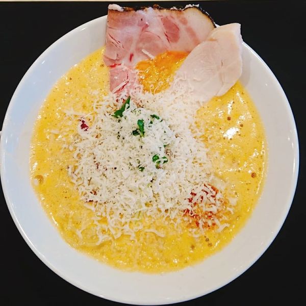 「鶏白湯泡ramen～トマト～＋削りチーズ」@鶏白湯泡ramenたまきの写真