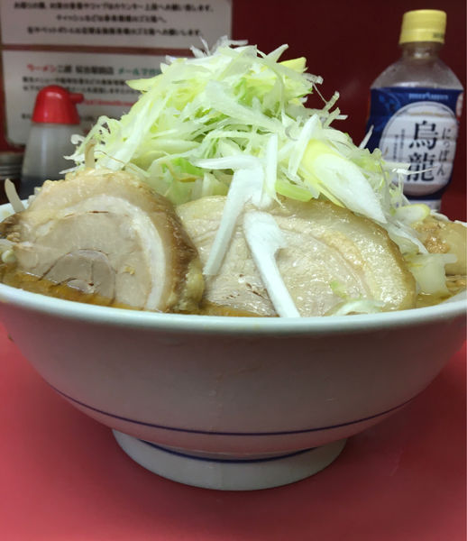 「小ラーメン つけ味 玉子 ネギ ニンニク アブラ」@ラーメン二郎 桜台駅前店の写真