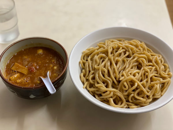 「トマトカレーつけ麺　(大盛)」@中華 つけ麺 はるきの写真