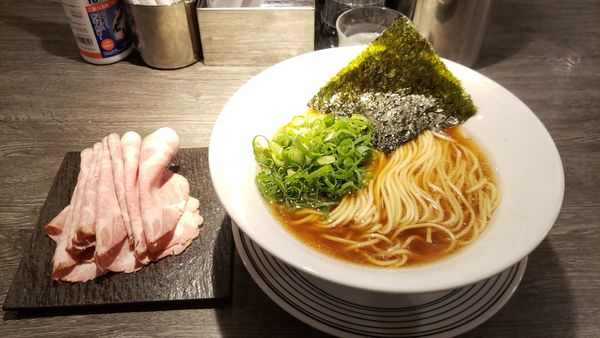 「あごだし780円＋肩ロース180円」@中華そば 鍾馗 長野店の写真