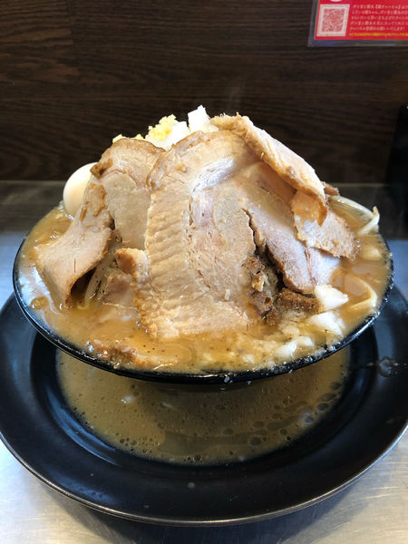 「濃厚味噌タンメン＋肉増し＋ゆで玉子＋背脂増し」@波風タテヲの写真