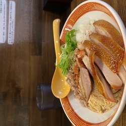 スモークチキン　チー油まぜそば