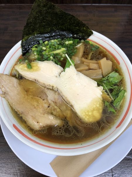「鶏醤油(細麺)800円」@丸直の写真