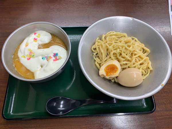 「天の川つけ麺＋煮玉子」@ラーメン専科 加須店の写真