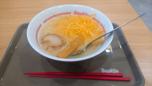 「ピリ辛ネギラーメン」@スガキヤ ニュー栄B2店の写真