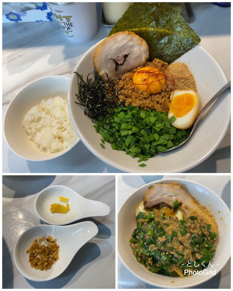 「まぜそば＋半ライス」@Mix Soba hiroの写真