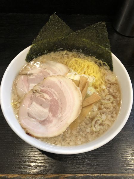 「醤油ラーメン（特盛コッテリ）＋餃子」@宗家一条流 八代目直系 がんこラーメン 町屋店の写真